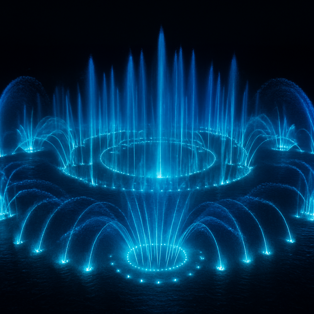 Water fountain showcase
